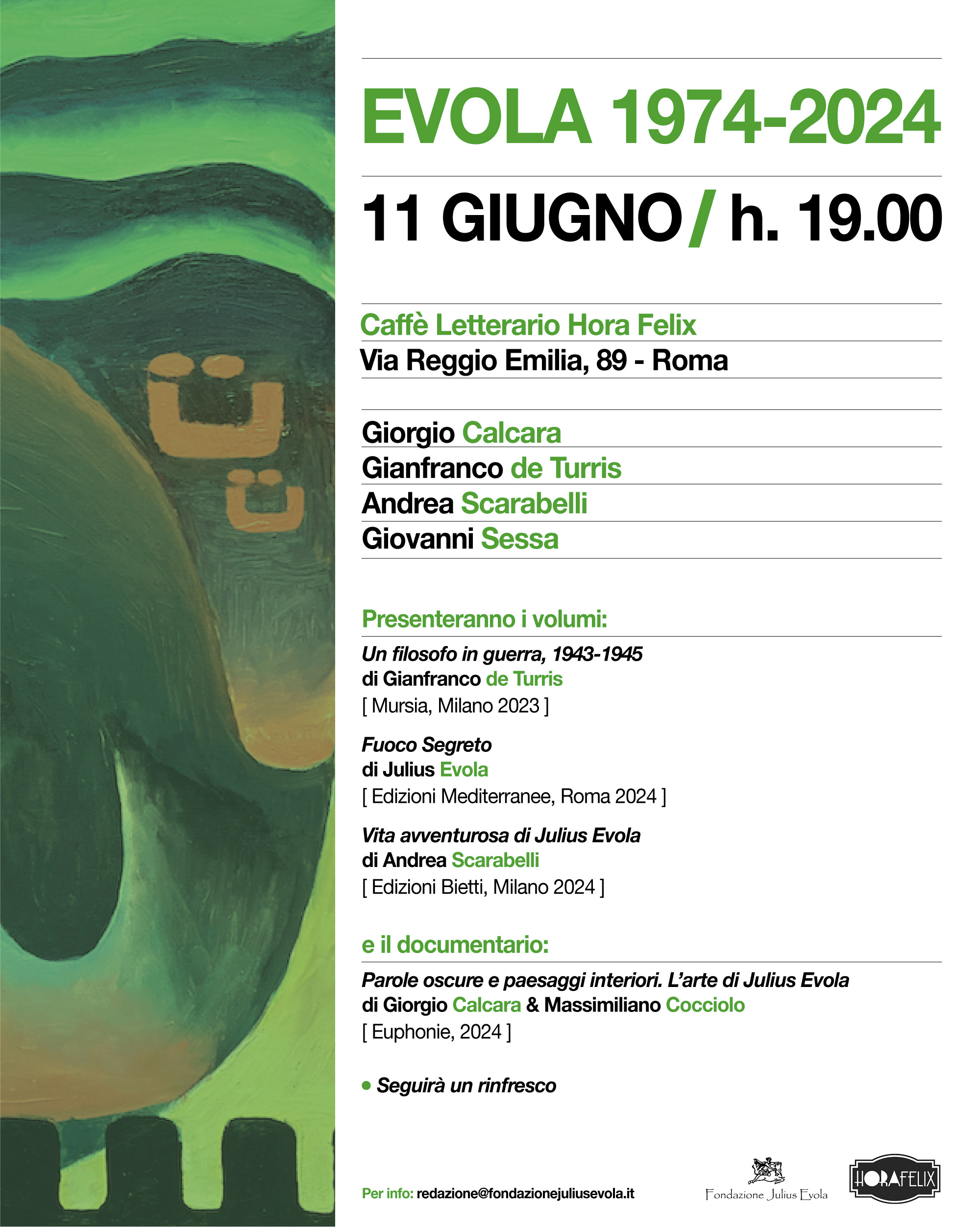 Evola 1974-2914. Roma, 11 giugno